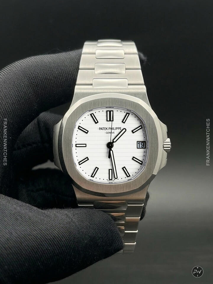 Custom Franken Nautilus 5711 White Dial