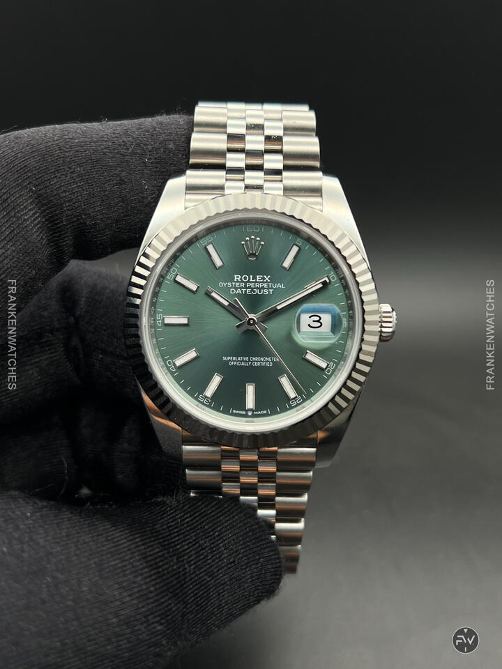 Custom Franken Rolex Datejust 41 Mint Green Dial