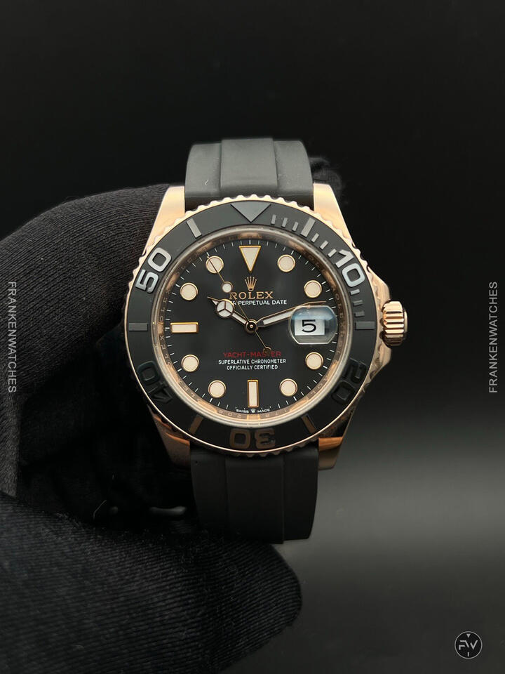 Custom Franken Yachtmaster Oysterflex Rose Gold