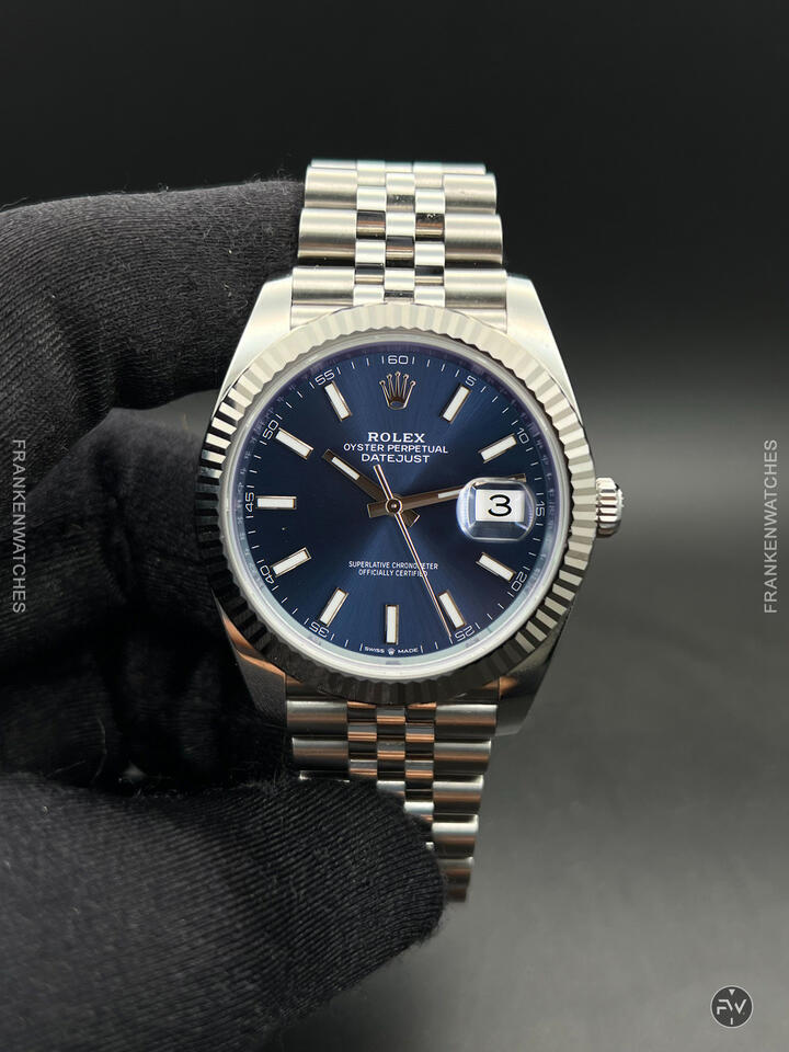 Custom Franken Rolex Datejust 41 Blue Dial
